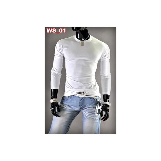 Bluza męska bez kaptura  JL1 - biała