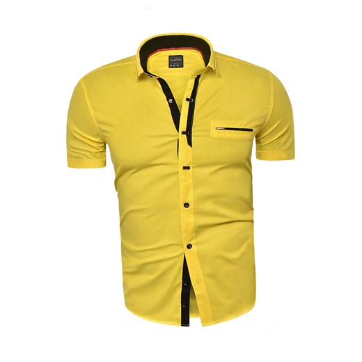 Wyprzedaż Koszula męska  rs11- żółta