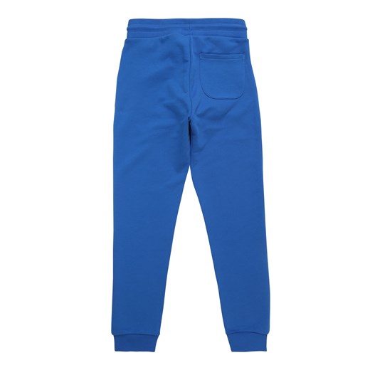 Spodnie chłopięce Calvin Klein jesienne niebieskie z tkaniny 
