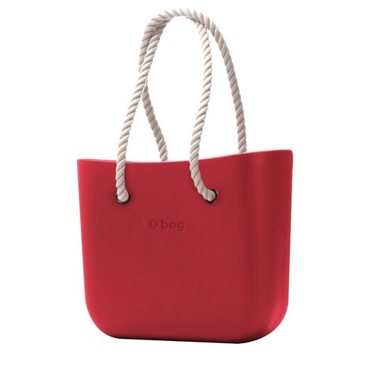 O Bag shopper bag czerwona bez dodatków matowa 