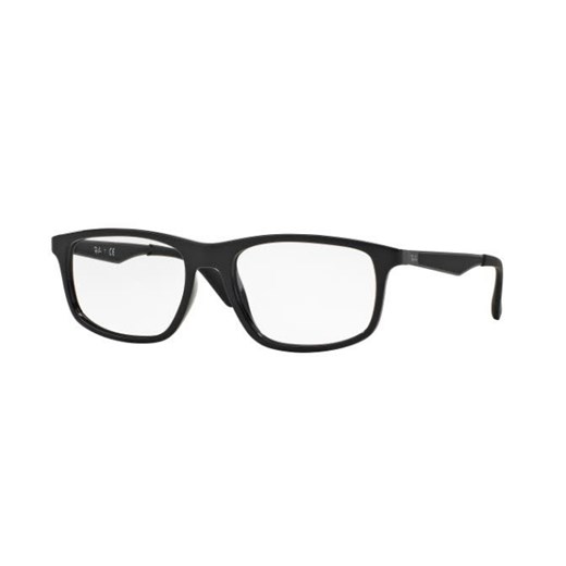 Okulary Ray-Ban® RB 7055 2000 55/17 145 - męskie czarne; błyszczące od przodu; RX7055