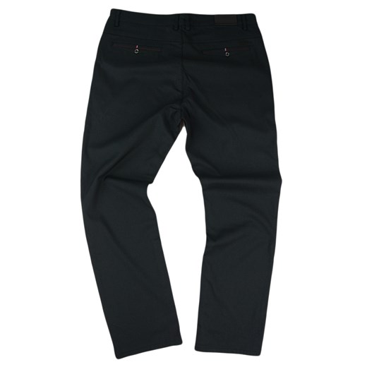 Wyjściowe spodnie męskie w dużych rozmiarach, ciemny grafit BM096-11   44/32 wyprzedaż merits.pl 