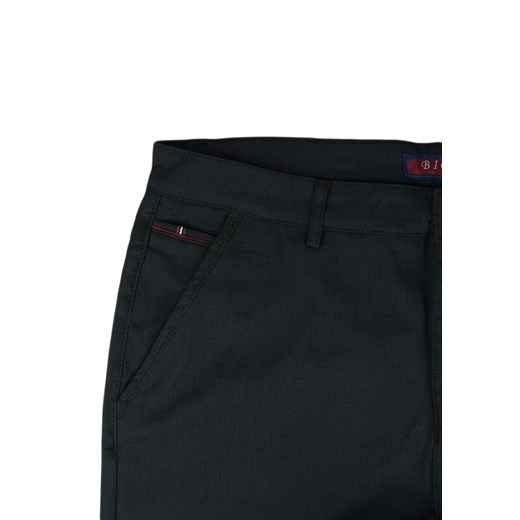 Wyjściowe spodnie męskie w dużych rozmiarach, ciemny grafit BM096-11   45/32 okazja merits.pl 