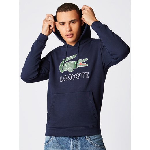 Bluza męska Lacoste sportowa granatowa dresowa 