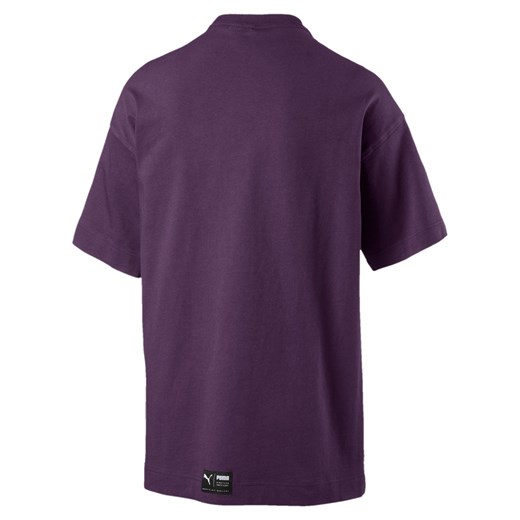 Koszulka sportowa fioletowa Puma z jerseyu 