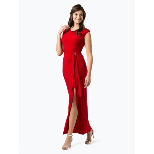 Lauren Ralph sukienka elegancka na bal czerwona bez rękawów 