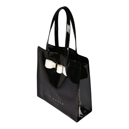 Shopper bag Ted Baker z kokardką na ramię duża elegancka