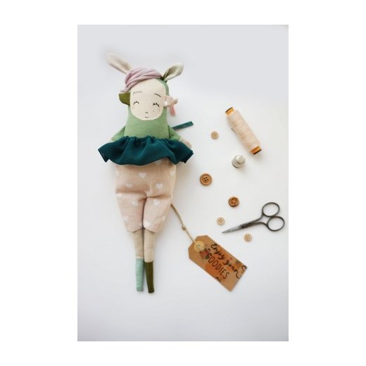 Monsterówna Balbisia – lalka z tkanin handmade