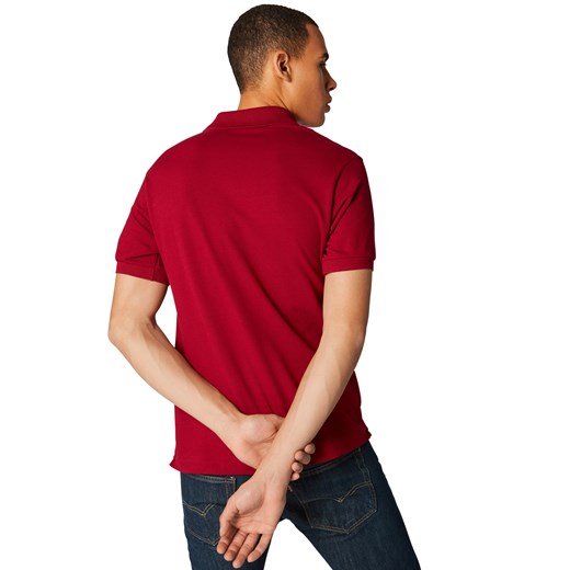 T-shirt męski Lacoste casual z jerseyu letni z krótkimi rękawami 