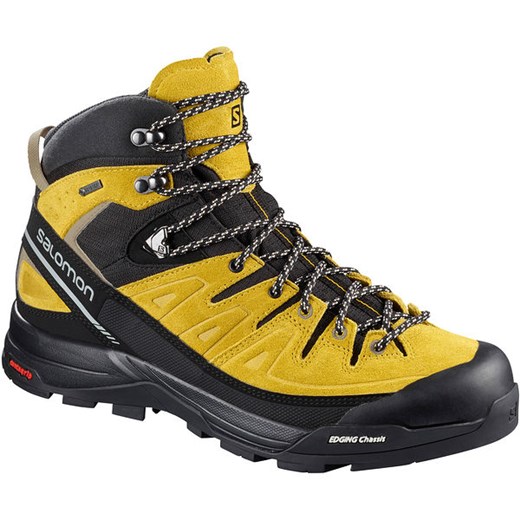 Buty trekkingowe męskie Salomon żółte sznurowane sportowe 