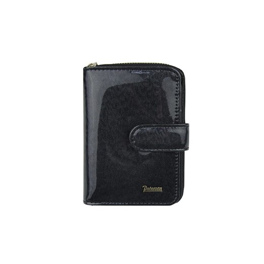 Czarny damski portfel skórzany Peterson PK 602  Peterson  Galmark okazja 