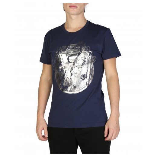 T-shirt męski Versace Jeans z krótkim rękawem w nadruki 