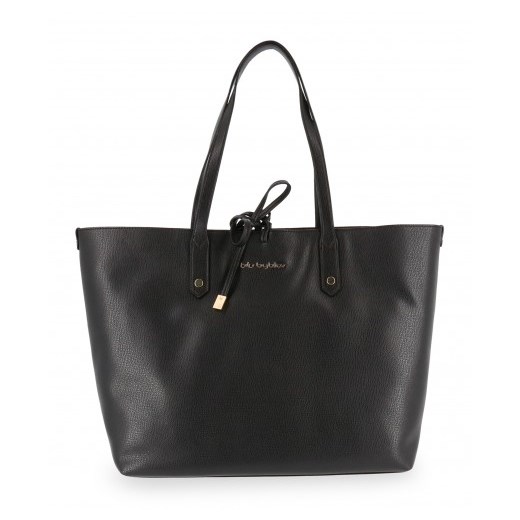 Shopper bag Blu Byblos bez dodatków elegancka matowa 