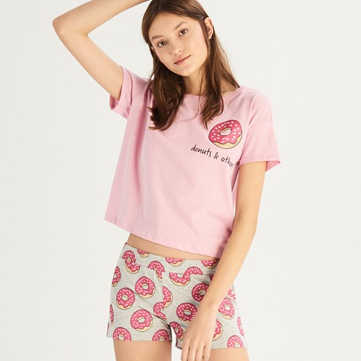 Różowa piżama Sinsay 