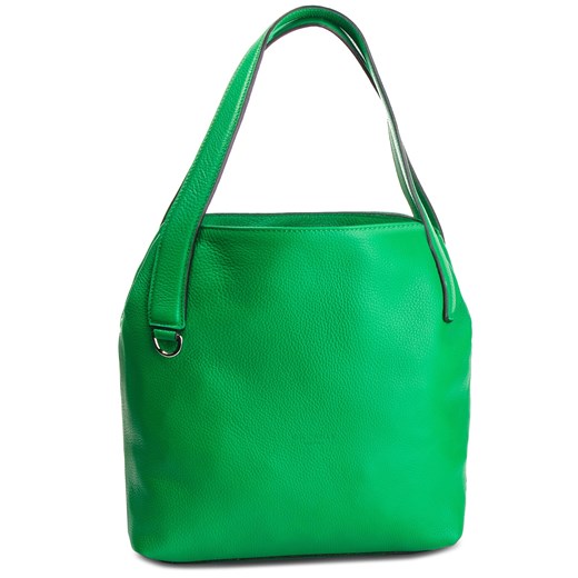 Shopper bag Coccinelle na ramię zielona casual 
