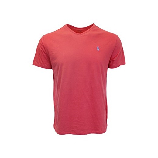 Ralph Lauren dekolt w kształcie litery V. męska koszulka T-shirt Maui Red rozmiar S