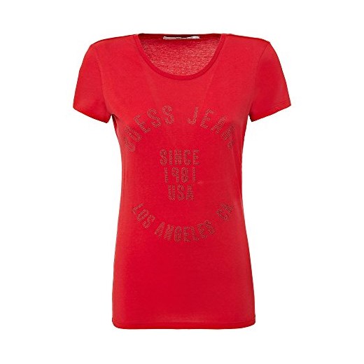 GUESS damski T-Shirt -  XS czerwony