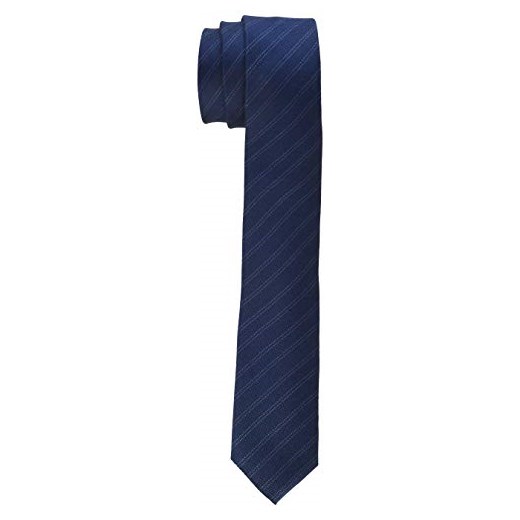 s.Oliver Black LABEL męski krawat 12.808.91.2157, niebieski (Navy Blue Stripes 58g7), One Size (rozmiar producenta: 1)