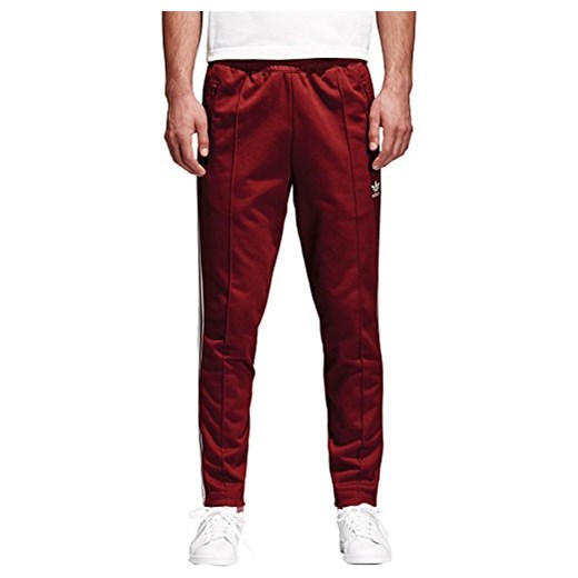 Adidas Originals męskie spodnie do biegania beckenbauer TP cw1270 ciemny czerwony