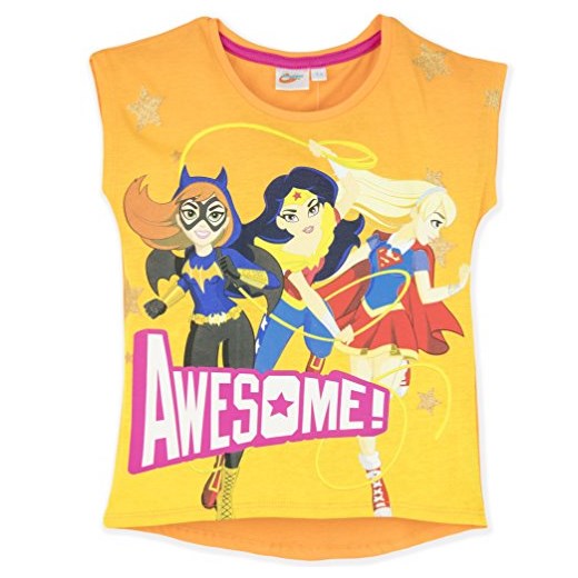 DC Super Hero Girls dziewczyny T-Shirt, kolor: pomarańczowy