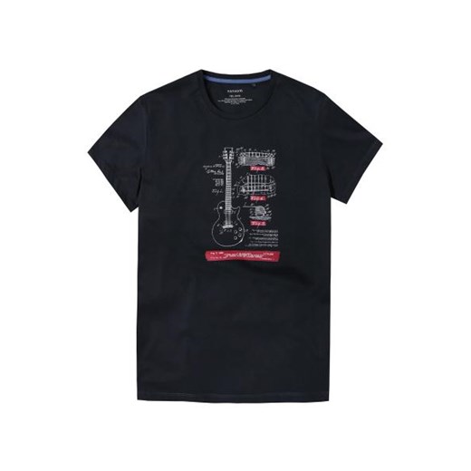 T-shirt męski Tatuum czarny z krótkimi rękawami 
