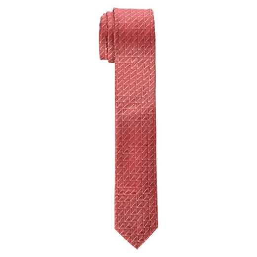 Calvin Klein męskie krawat Plume Geometric -  5 czerwony (Red 600)