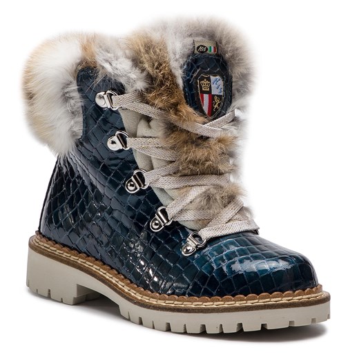 Buty zimowe dziecięce New Italia Shoes z tworzywa sztucznego w zwierzęce wzory 