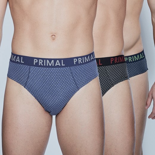 Trójpak męskich slipów Primal S189 kolorowy Primal  XL Astratex
