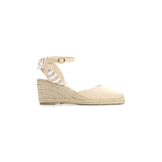 Beżowe Koturny Blade Lights