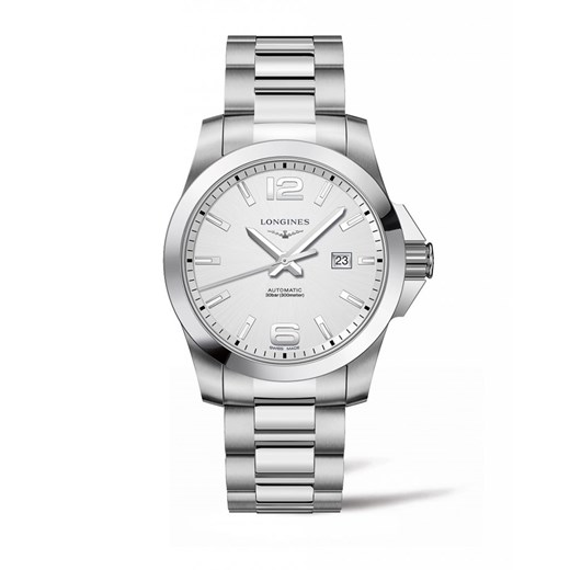Srebrny zegarek Longines 