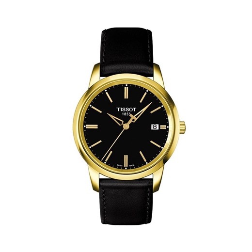 Czarny zegarek Tissot analogowy 