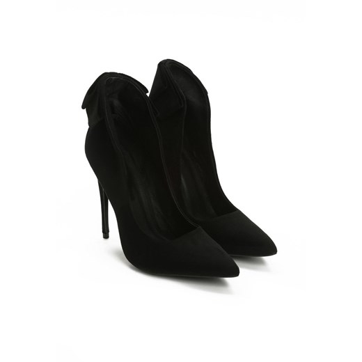 Czarne Szpilki Rosette