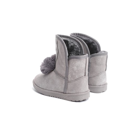 Buty zimowe dziecięce Born2be emu bez wzorów bez zapięcia 