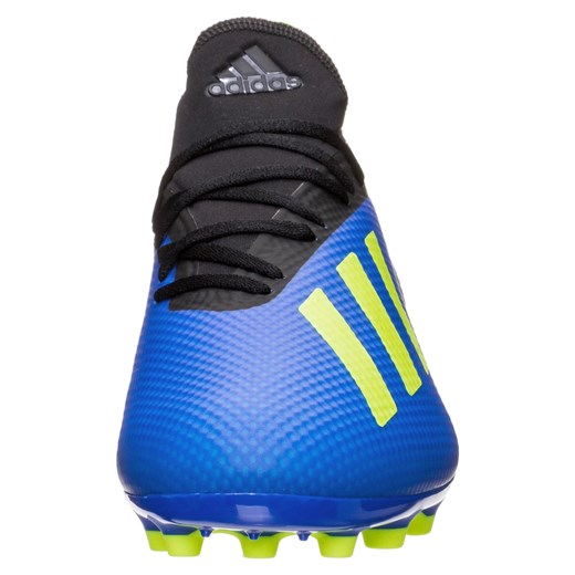 Niebieskie buty sportowe męskie Adidas Performance x sznurowane z gumy 