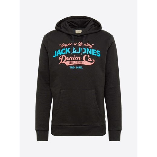 Bluza męska Jack & Jones na jesień czarna w sportowym stylu 