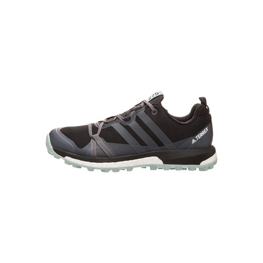 Buty trekkingowe damskie Adidas Performance gładkie sznurowane z gumy 