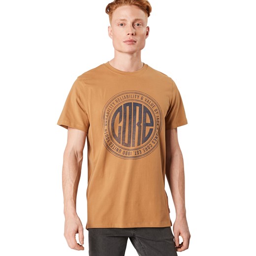 Pomarańczowa t-shirt męski Jack & Jones 