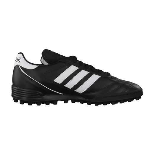 Buty sportowe damskie Adidas Performance sneakersy sznurowane gładkie skórzane czarne na płaskiej podeszwie 