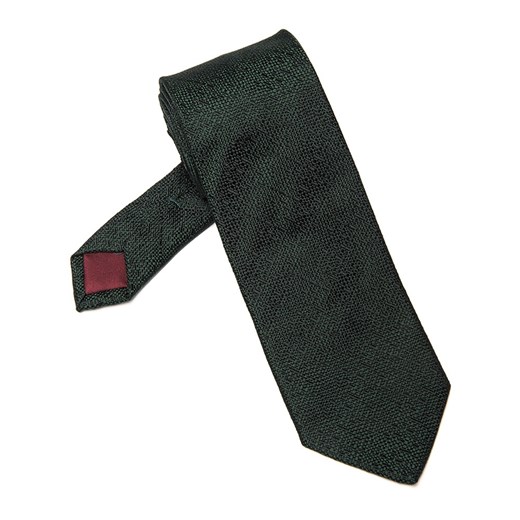 Elegancki zielony krawat Bigi z delikatną strukturą