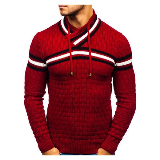 Sweter męski czerwony Denley 