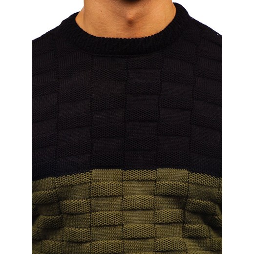 Sweter męski zielony Denley 6003 Denley  L promocyjna cena  