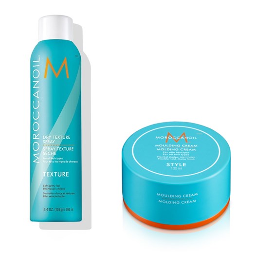MoroccanOil Texture Dry Spray and Molding Cream | Zestaw do stylizacji włosów: spray nadający tekstury 205ml + krem modelujący 100ml - Wysyłka w 24H!  Moroccanoil  Estyl.pl