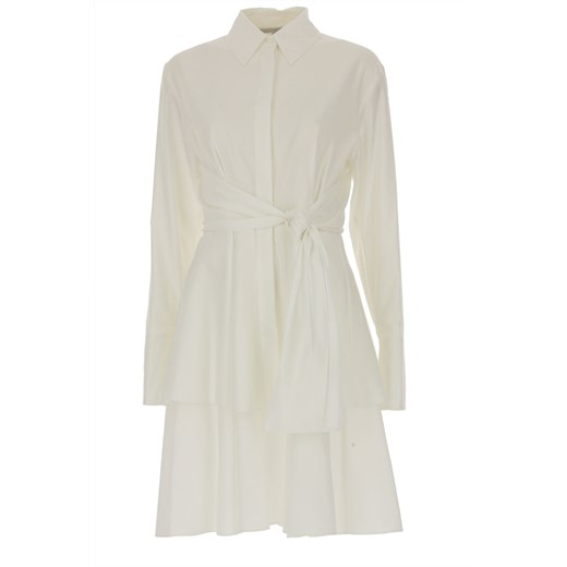Sukienka Stella Mccartney biała koszulowa balowe gładka 