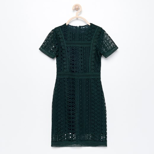 Reserved - Koronkowa sukienka - Zielony Reserved  140 