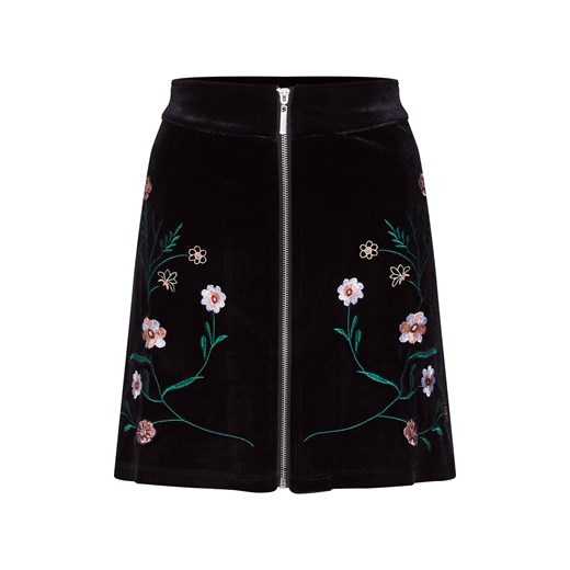 Spódnica 'Velvet mini zipp up skirt with embroidery' Mint&Berry  40 AboutYou
