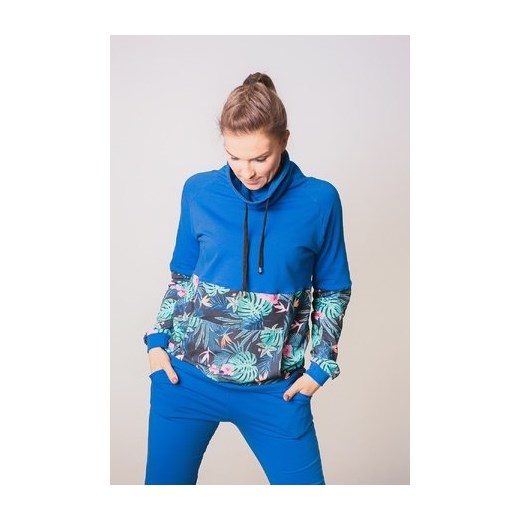 Bluza chabrowa ze wzorem