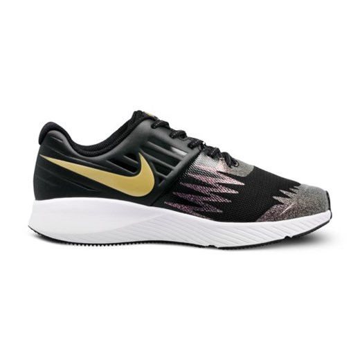 Nike buty sportowe damskie do biegania na koturnie sznurowane brązowe w abstrakcyjnym wzorze 