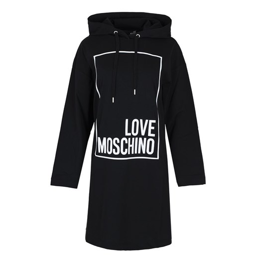 Sukienka Love Moschino z długim rękawem midi na co dzień 