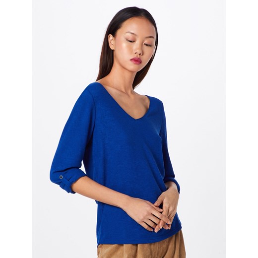 Bluzka damska niebieska Q/s Designed By casualowa z długim rękawem 