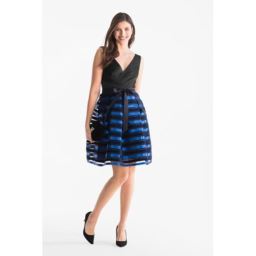 C&A Sukienka Fit & Flare-w uroczystym stylu, Niebieski, Rozmiar: 40
